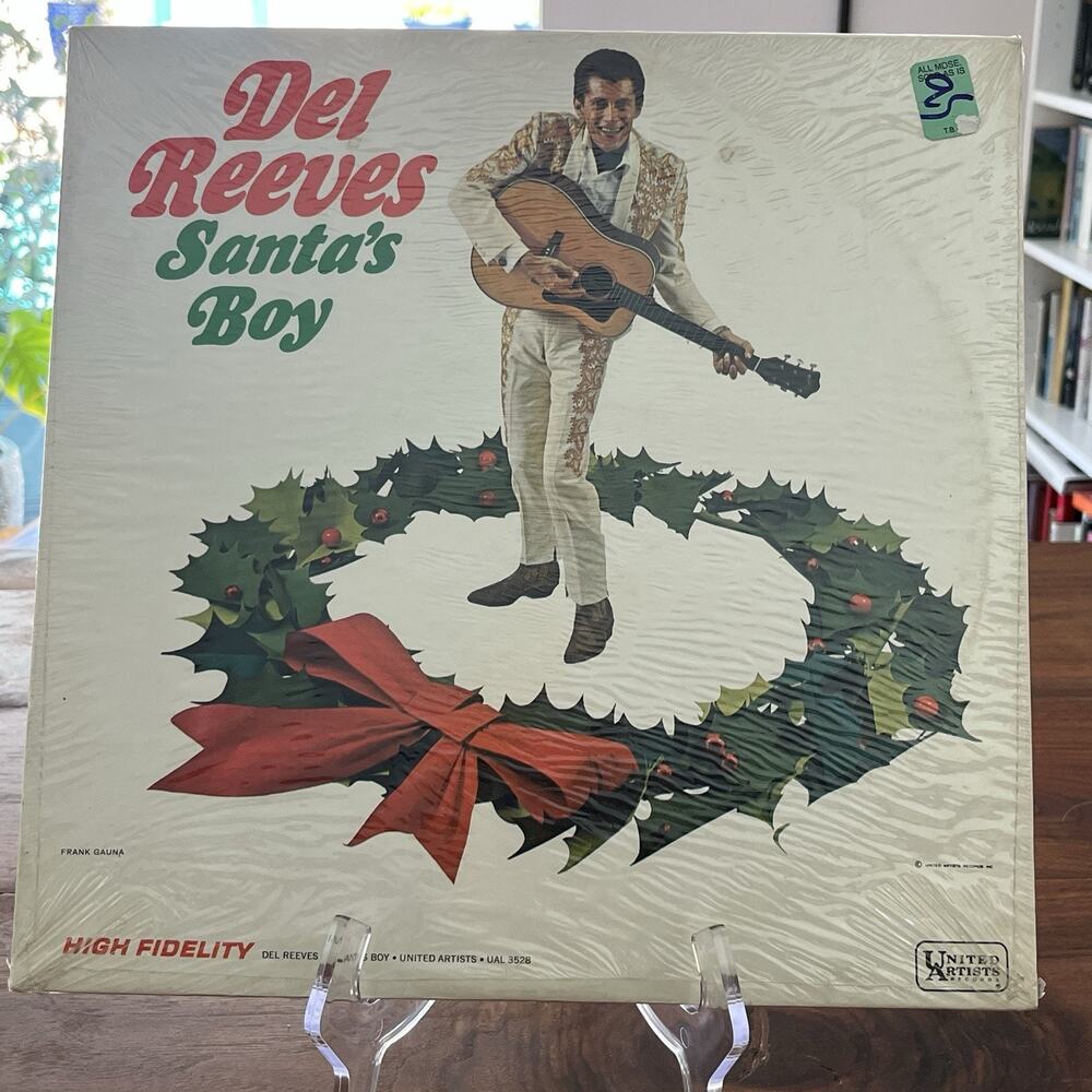 Del Reeves Santa's Boy Vinyl LP 1966 United Artists UAL-3528 Sealed